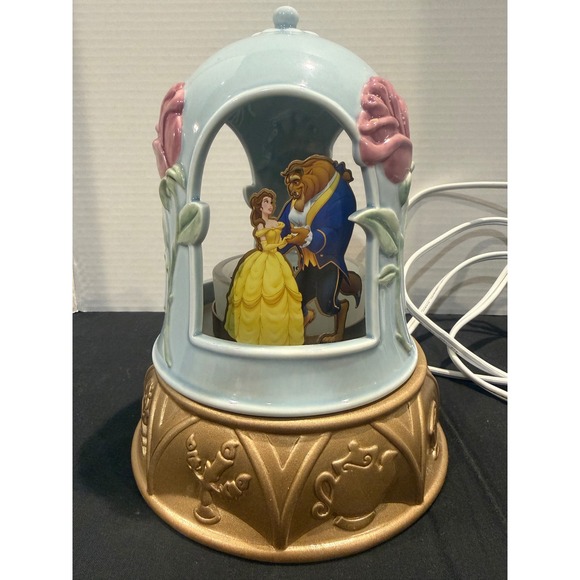 Disney Other - Scentsy Disney Beauty & the Beast Ceramic Electric Wax Warmer Gold Base